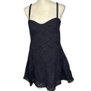 Forever 21 Black Eyelet Embroidered Sundress XL